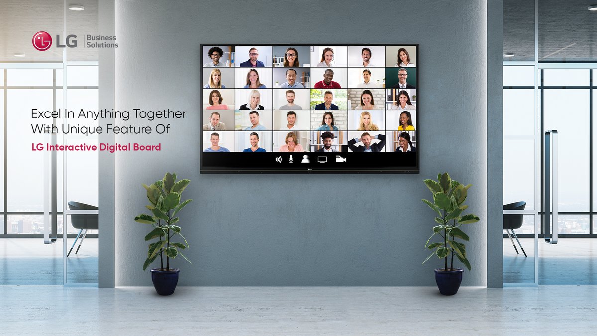 LGIndia's tweet image. Results are always better when a team works on it together. With #LGInteractiveDigitalBoard and its unique video conferencing feature, feel your team around you even when you&apos;re far away.
Learn more on bit.ly/2WhAmxC
#LGInteractiveBoard #DigitalBoard #Corporate