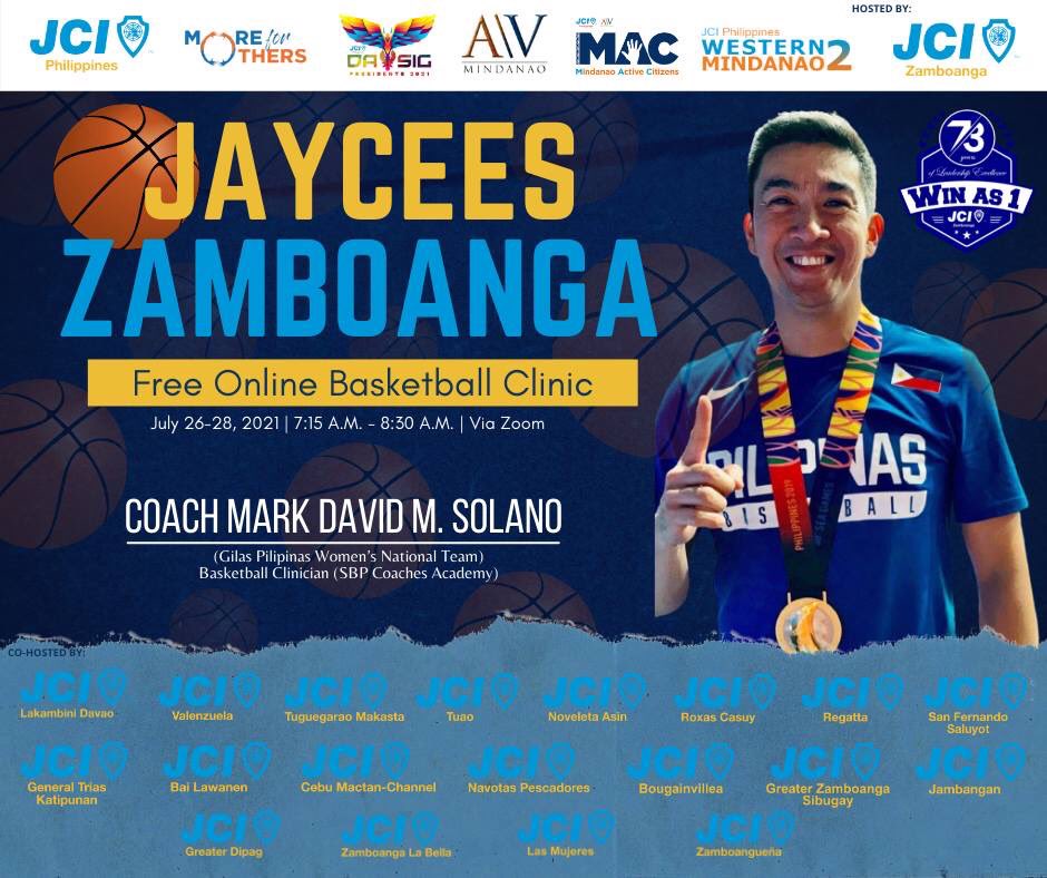 IncJci's tweet photo. Free JCI Zamboanga Online Basketball Training
July 26 to 28
7:15am to 8:30am

Please register here https://t.co/7MJn6HfGSh https://t.co/AaxArKE31k