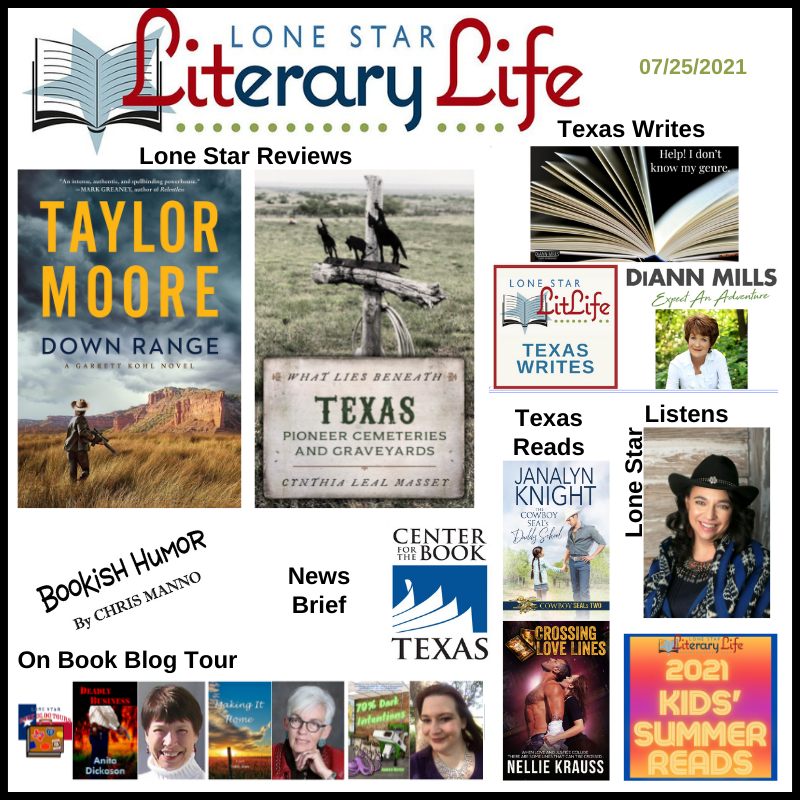 LoneStarLit's tweet photo. Hot off the pixels *NEW* #LoneStarLit!
#LoneStarReviews @williammorrowbooks @97_taylormoore; @GlobePequot
#LoneStarListens @dianalopezbooks
#TexasReads @MaidaMalby @Janalyn_Knight
#TexasWrites @diannmills
#BookBlitz @amber_royer
#Bookishnews @TSLAC 
more!
https://t.co/3F0a2h5kWm https://t.co/Km8NiqgD9V