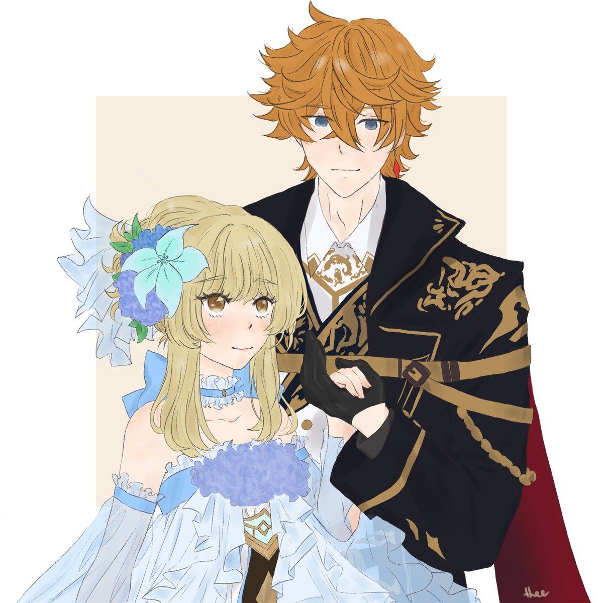 mithee__'s tweet photo. The princess and her knight 🐳✨💖

#chilumisummer2021 #chilumi #タル蛍 #原神 #ChilumiWeek2021 https://t.co/obaJrWPnio