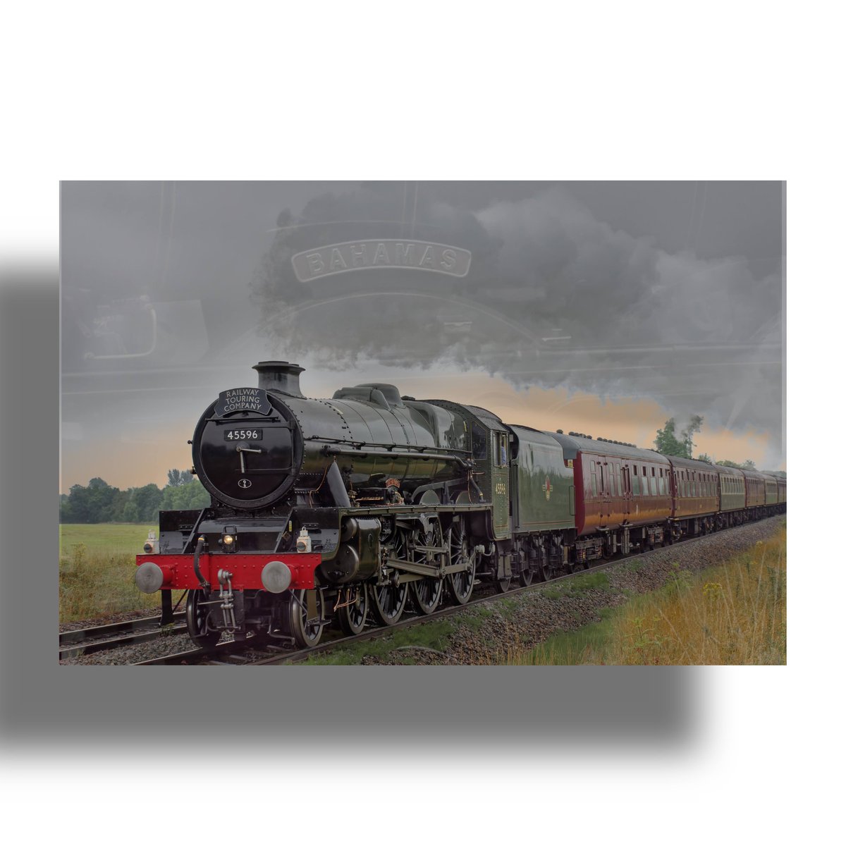 45596 'Bahamas' 🇧🇸 on 1Z52 'The West Somerset Steam Express' 🚂 from London Paddington to Bishops Lydeard on a damp⛈️ 24th July

<a href="/railadvent/">RailAdvent</a> <a href="/TheRailHub/">The Railway Hub</a> <a href="/railwaytouring/">Railway Touring Co.</a> <a href="/gazrailbus/">Gareth Evans</a> #railway #photography #steamtrain <a href="/PickGS/">Graeme Pickering</a> <a href="/WSomRailway/">West Somerset Railway</a>