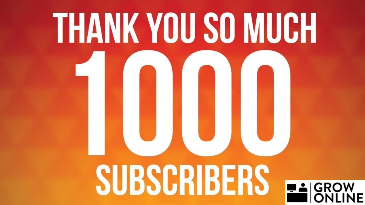 GrowOnlinePro's tweet photo. I am happy to announce that today we have completed 1000+ subscribers!! 
Thanks to all my subscribers for their support.
Your comments, likes, and feedbacks are helping us to create better content every time.
Looking forward to continued support!! https://t.co/zzes2dwADE