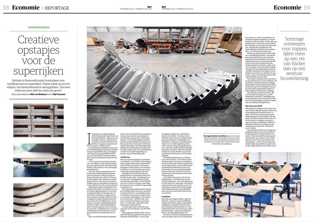 kavander's tweet photo. Interessant artikel van Milo van Bokkum @realMiloBokkum in de zaterdagkrant @NRC over een van mijn favoriete onderwerpen in het architectenvak: de trap. Met een overzicht van het succes van Cornelis van Vlastuin van @EeStairsTrappen #detrap #aantrede #optrede #voordeliefhebbers https://t.co/FUmUV0YSEB