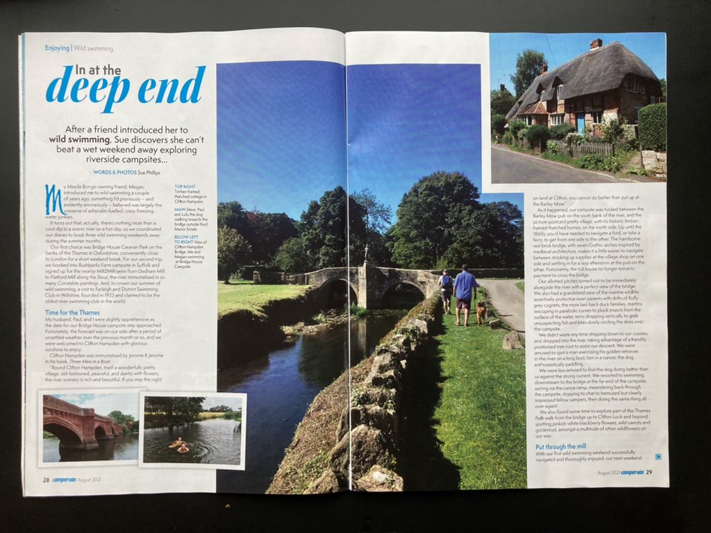 WordsFromTheVan's tweet photo. In at the deep end… My piece for @Campervan_Mag on a summer of wild swimming (August 2021). https://t.co/jXyVEQ1L4P