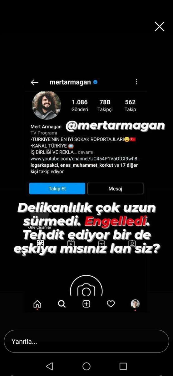 SagMedya_'s tweet photo. @MertArmagan53 @nevsinmengu Mert bey arkadaşlarım sizin hakkınızda bişeyler söylüyor https://t.co/Xx69dpDEQh