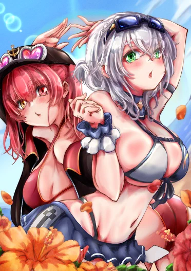 #マリンのお宝
#ノエラート 
ふたりシャカビーチ(かわいい娘ナンパ) 