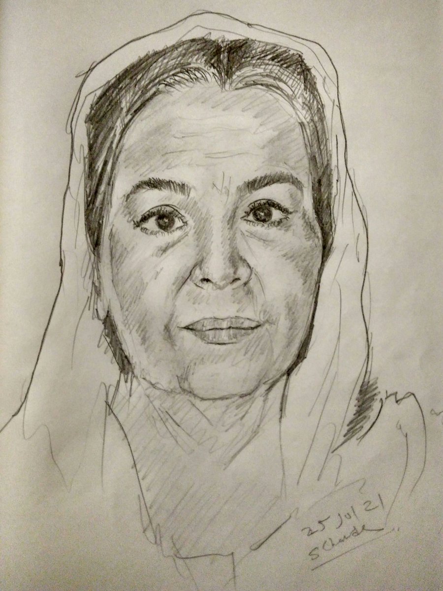 sumedh_c's tweet photo. Freehand sketch of
Legendary actor @realFaridaJalal ....
The character which make 
U feel mom is not just blessings...but also it's the ultimate creation of God... https://t.co/UOpvrLjXTA