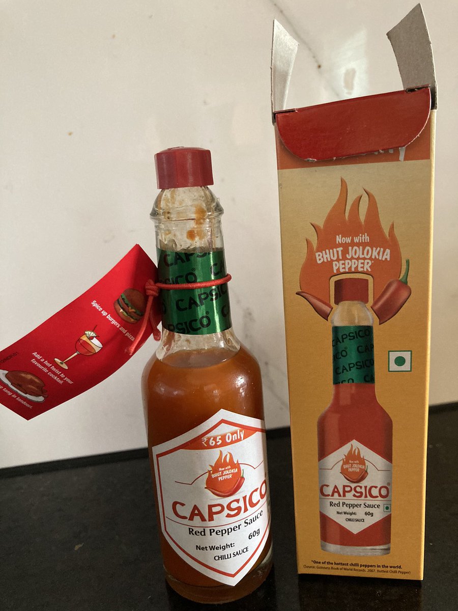 mjgTweets's tweet photo. #Business who would’ve guessed @DaburIndia offering #BhutJolokia #capsico.
#Product diversification 😀 https://t.co/YoJfEGLzt1