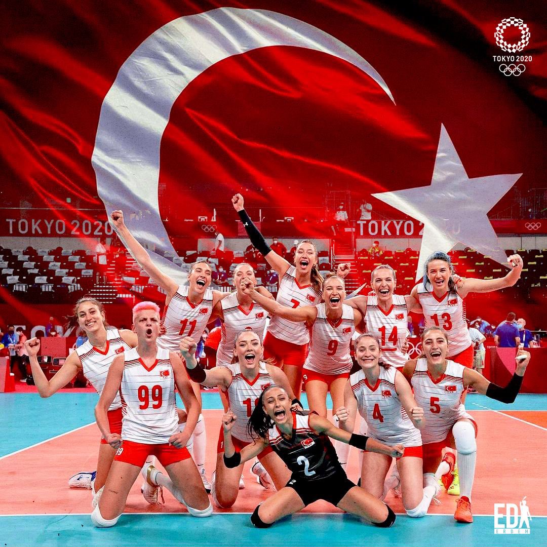 Olimpiyatlara 3-0’lık Çin galibiyeti ile şahane bir başlangıç yaptık. 🧿Destekleriniz ve güzel sözleriniz için çok teşekkürler. 🙏🏼♥️🇹🇷 #FileninSultanları