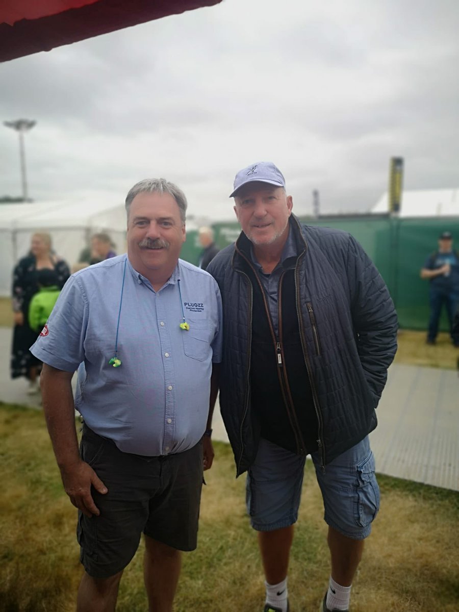 Plugzz_Hearing's tweet photo. Yesterday seen cricketing Legend Lord @BeefyBotham visit the stand! Such a honour and privilege given its Paul’s childhood idol! We are on stand H593 for all hearing protection needs!
.
.
.
#plugzz #tgf2021 #censforshooters #hearingprotection https://t.co/tvKqEcXp4o