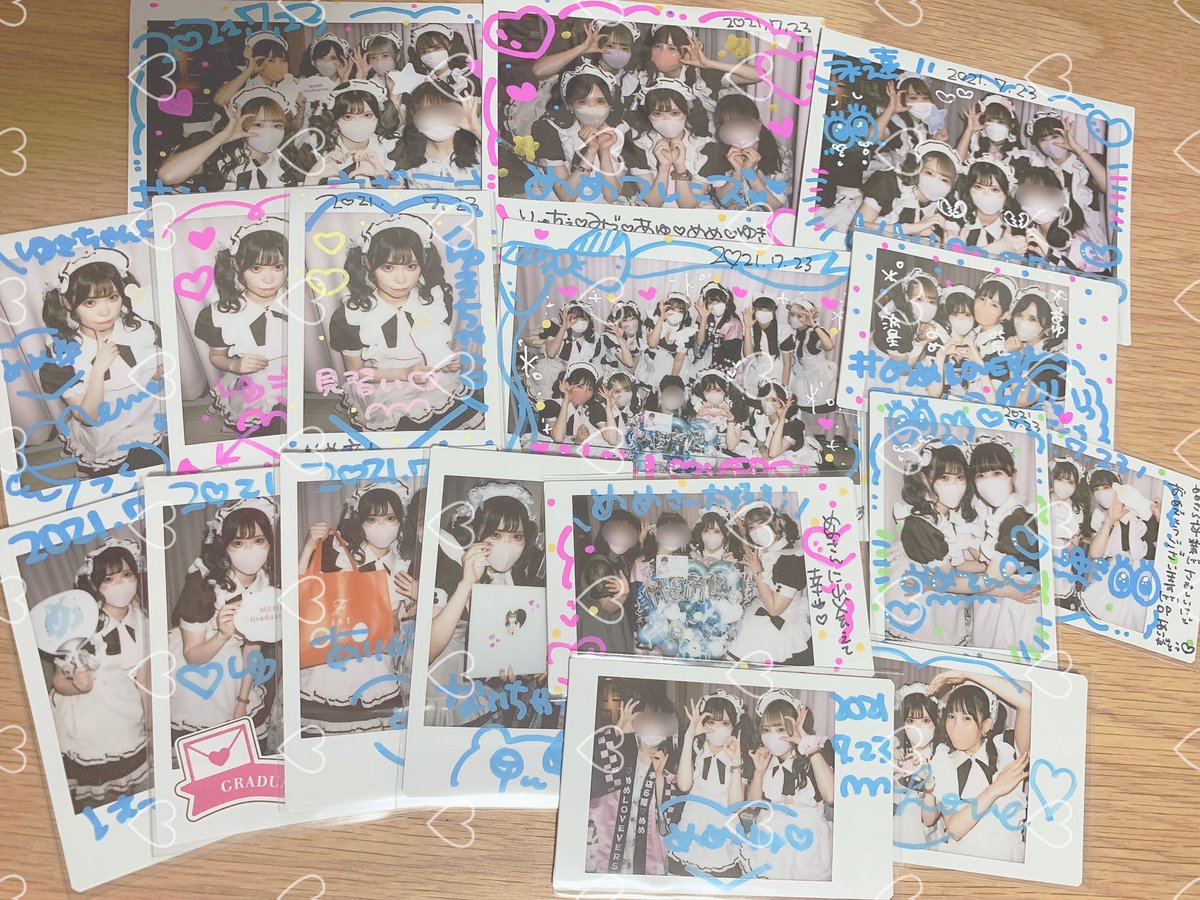 yk_mm3c's tweet photo. ♡20210723♡めめちゃん卒業💐コレチェキ撮ってるめめちゃん見るのもめめちゃんのチェキチェキコレチェキオーダーも今日で最後なんだなあって思ったら朝から涙が出ました。色紙も喜んでくれて欲しがってたバルーンも渡せて良かった🥲めめちゃんらしいお手紙心に染みました。これからもずっと大好きです https://t.co/UUjvfSEx3v