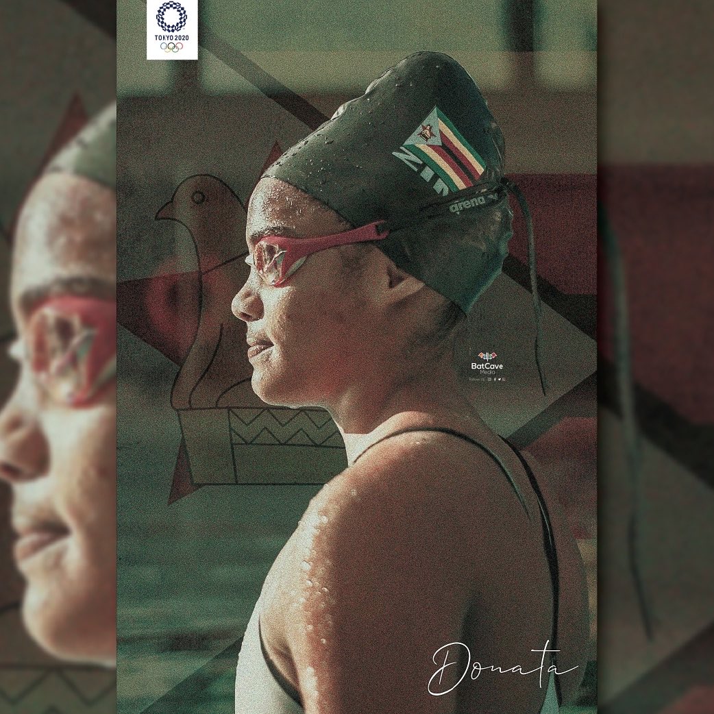 zimlive's tweet photo. #HEARTBREAK Zimbabwe's first black swimmer at the Olympics Donata Katai narrowly misses out on the 100m backstroke semi-final with a heat-winning time of 1.02.73, which was outside the 1.00.04 cut-off. At 17, SHE WILL BE BACK! https://t.co/ZwjUcQUK1t
