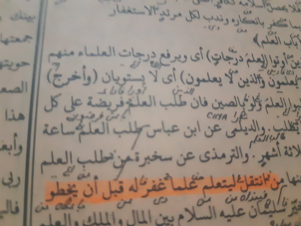 من انتقل ليتعلم علما غفر له قبل أن يخطو.
Seseorang yang pergi untuk belajar akan sebuah Ilmu, maka ia telah mendapatkan sebuah ampunan sebelum ia melangkah.
📚–Irysyaadul Ibad.