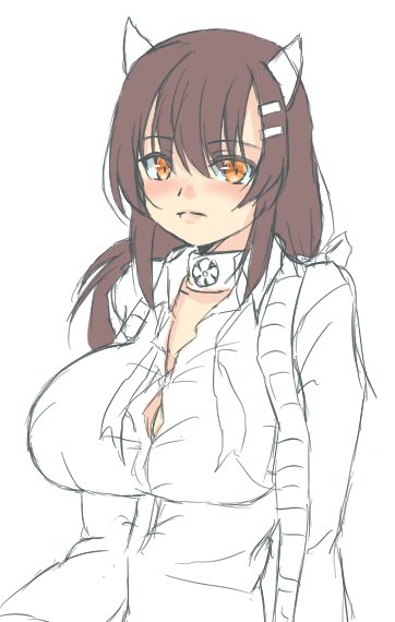 #アズレン版深夜の真剣お絵かき60分一本勝負
流石に間に合わなかったか…30分くらい 