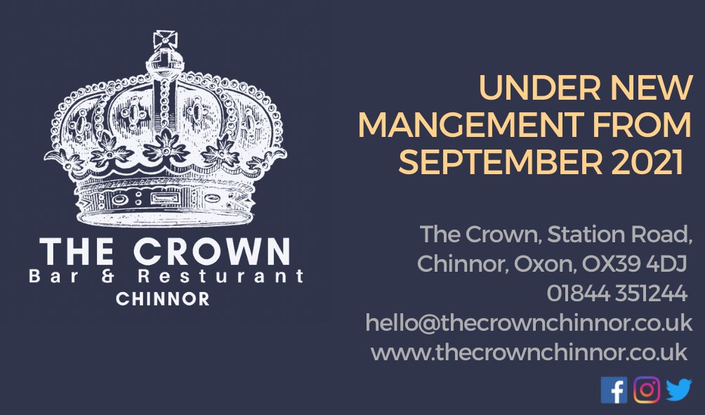 Things are changing here at The Crown. Den &amp; Doris are moving on to pastures new and taking retirement after 22 years.

We welcome Craig &amp; Jodie who bring with them fresh ideas &amp; lots of motivation to make some positive changes.

Stay tuned for more information.