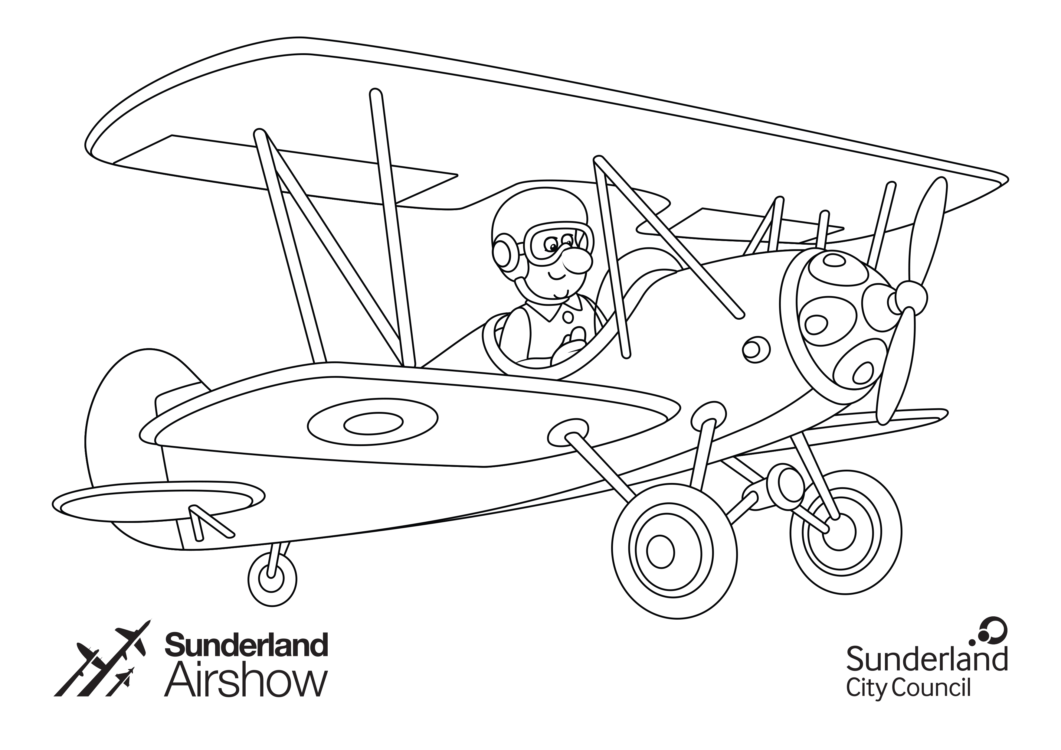 Авиатор раскраска