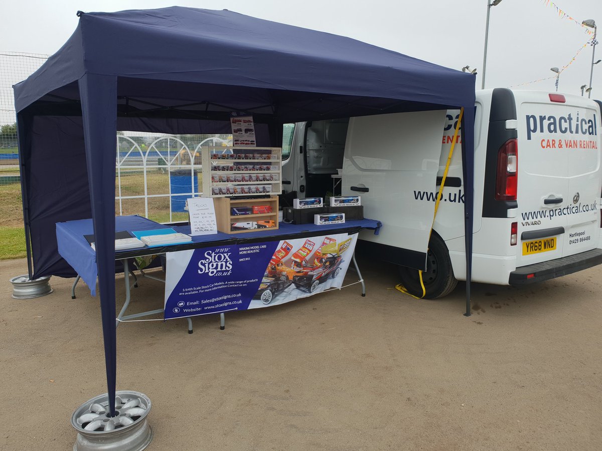 All set up for today's meeting at Northampton. It's great to be back trackside! Several new products available today!