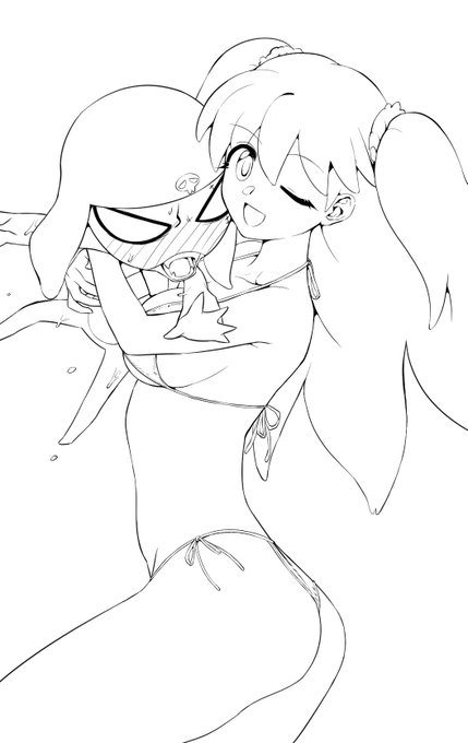 ギロ夏の線画!!!!!!! 