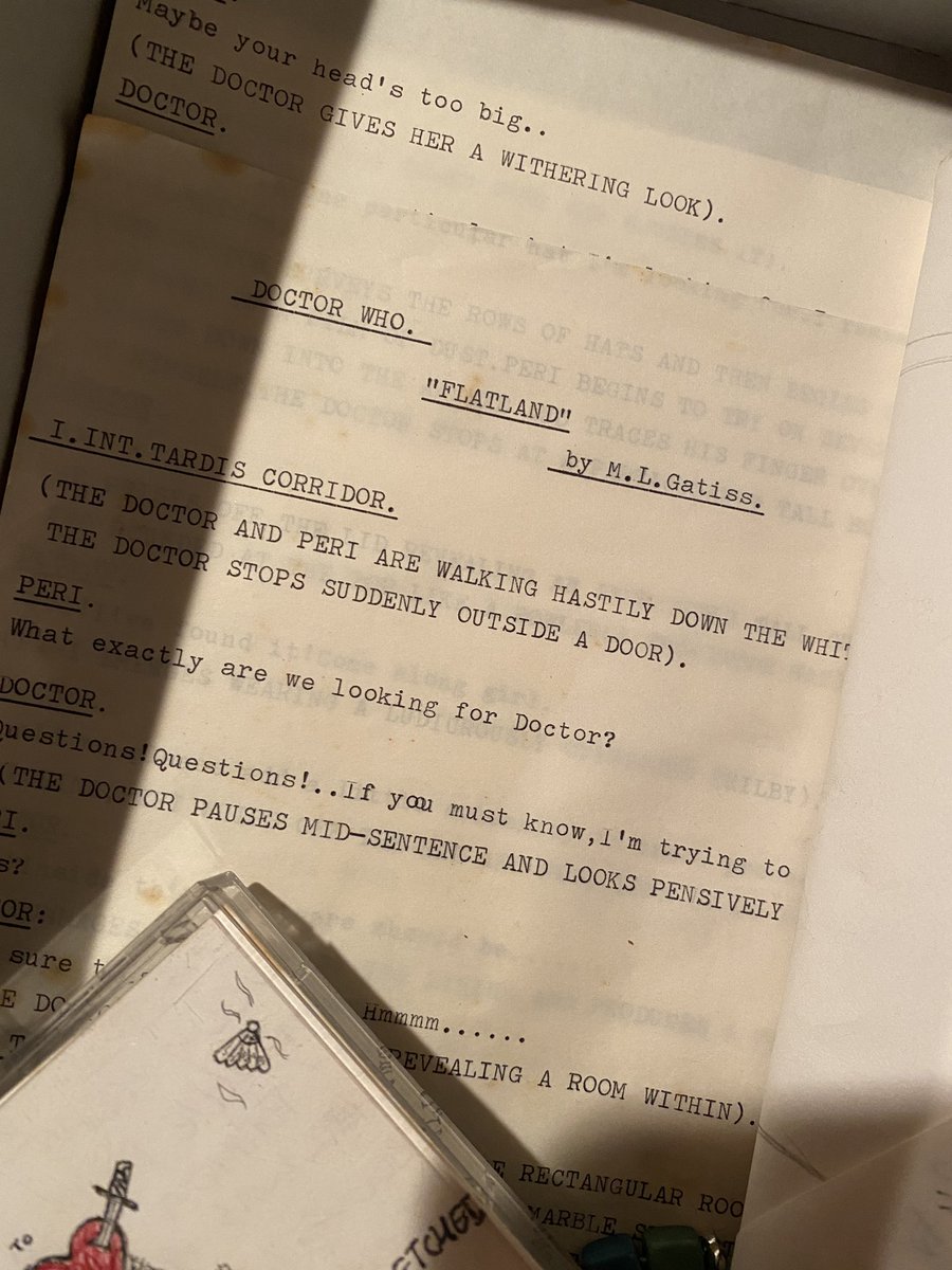 Markgatiss's tweet photo. …a lost ‘Doctor Who’ script! https://t.co/Ngepa7CHgK