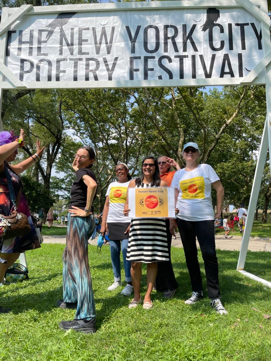 Meghasood16's tweet photo. Thrilled to perform at the Algonquin stage of @NYPOfest at @Gov_Island alongside my #TMPPOets siblings.
Sharing some pictures form the event. Got to meet my #litearayheroes Kaveh Akbar, Terrance Hayes, David Dephy, @roxannehoffman, Ravi Shankar
@EdwardVidaurre @leahmaines https://t.co/RFutFtimmZ