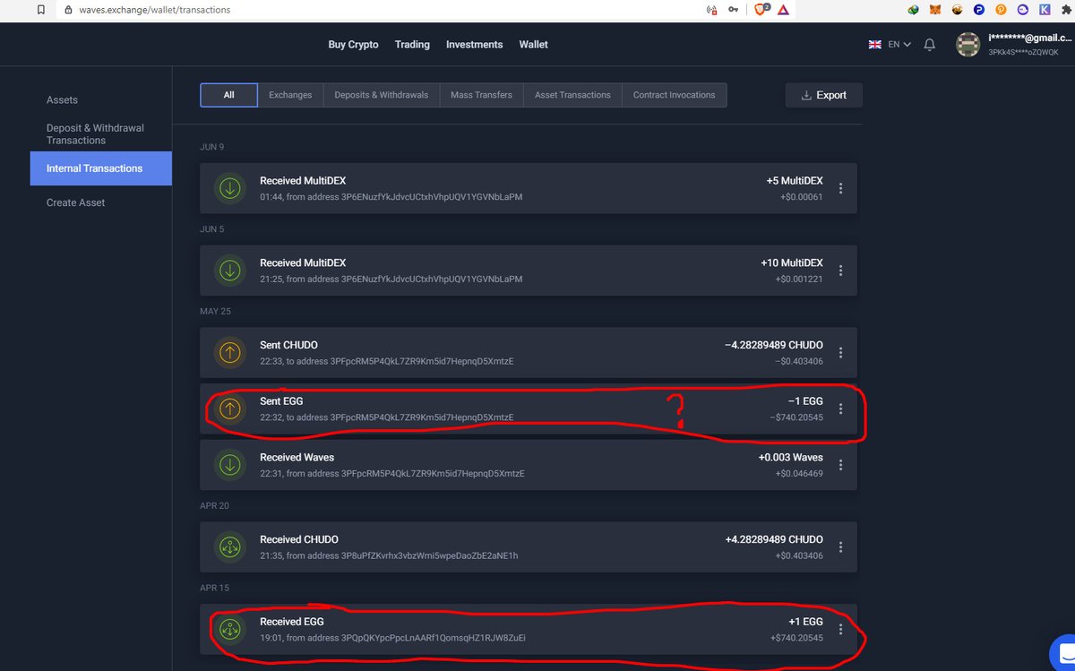@Waves_Exchange Pls let's me know where is my EGG? I open my wallet today and loss my EGG????
