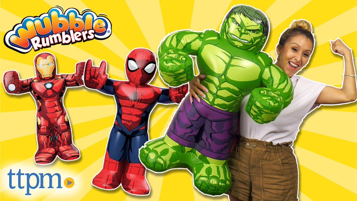SuperWubble's tweet photo. Be the #hero that saves the universe! Battle it out #Marvel style with #Wubble #Rumblers #Avengers and #SpiderMan! They inflate a whopping 3 feet tall! https://t.co/hQNlk9aeGw 😃 #WubbleRumblers #toys #superheroes #wubblebubble #familyfun #inflatables #fun #summerfun #summer https://t.co/EOvOSU2d73