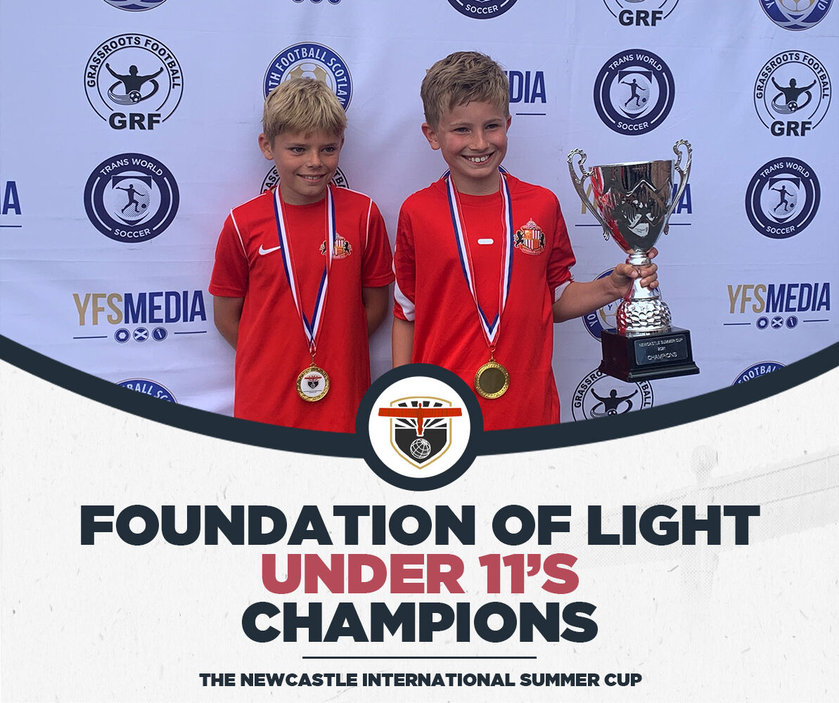 T_W_Soccer's tweet photo. 𝗖𝗛𝗔𝗠𝗣𝗜𝗢𝗡𝗦 🏆
Congratulations to Foundation of Light who are the Newcastle International Summer Cup Under 11's Champions!
➡️ For all your #NISC21 coverage, visit the media hub: https://t.co/zHpNyfSOVR https://t.co/OENaGoBzyF