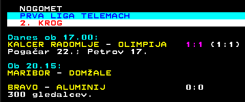 Še 15 minut. <a href="/NKRadomlje/">NK Radomlje</a> in <a href="/nkolimpija/">NK Olimpija Ljubljana</a>