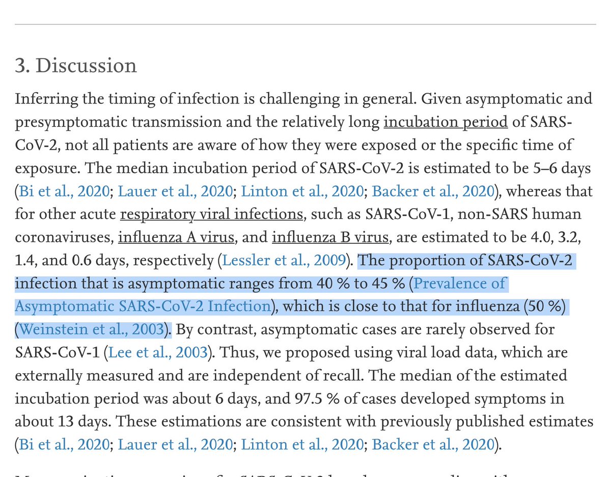 JCedernaes's tweet photo. 4) As a side note, given the high proportion of #asymptomatic COVID-19 cases &amp; high proportion of #presymptomatic transmission (≥ majority https://t.co/VzmnRjkj7O), viral load may be better for estimating the incubation period.

Proposed model:
https://t.co/YzYXlHtTl0 https://t.co/E7BTMolmVH
