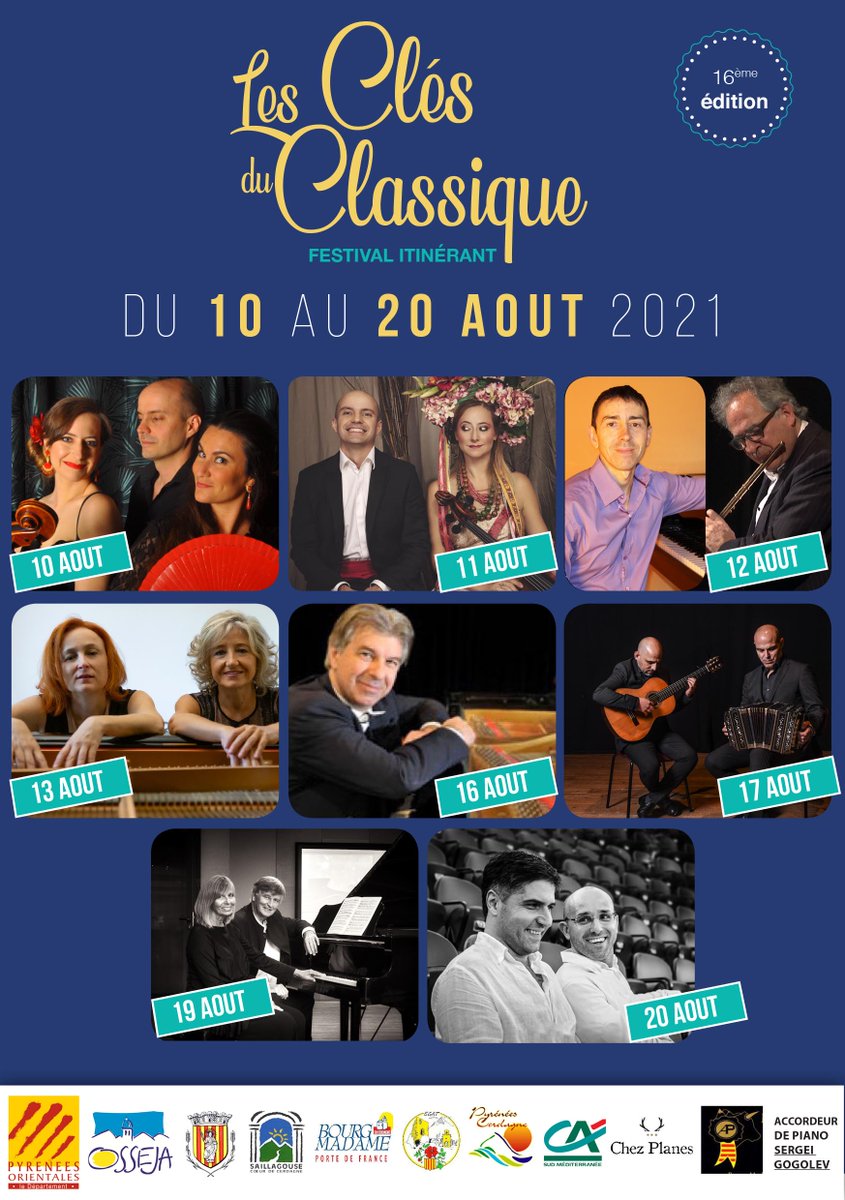 DuoFortecello's tweet photo. XVII Festival Les Clés du Classique 2021 en Pyrénées Catalanes - *|https://t.co/4fgjdRBs4P|*
Save the date ! Achetez vos places ! https://t.co/6IO6HQqbJc