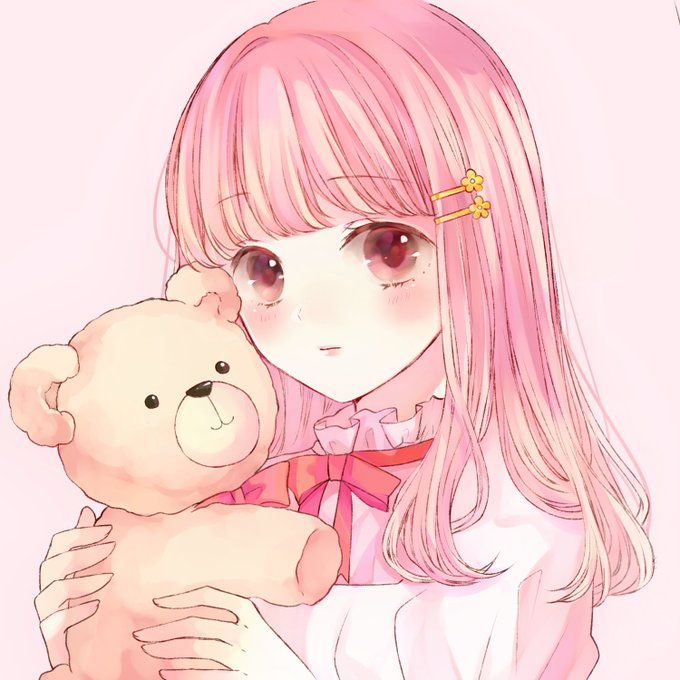 ぬいぐるみと女の子のtwitterイラスト検索結果
