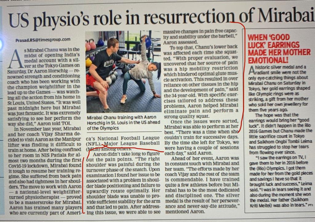 GGPA17's tweet photo. Behind every successful #athelete ,there must be one #physiotherapist 
@mirabai_chanu @Media_SAI @india_iap @IndiaSports @ianuragthakur @ddsportschannel @indiainolympics https://t.co/qUzLvtJT7b