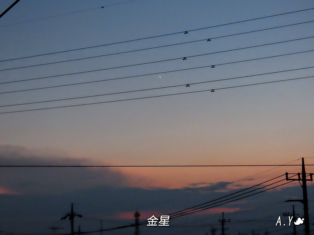yumeasutw's tweet photo. パープルタウン💜
お疲れ様です🏁
夕風が心地良い #夕暮れ 🌆
西の彼方には #かなとこ雲 のシルエット。
北西の空には🌟 #宵の明星 が輝き始めていました✨
#黄昏
#マジックアワー
#トワイライト
#薄明
#夕空 #夕焼け #鉄塔 #電線 #電柱
#空の名前
#雲の教室
#天気の図鑑
#a2021 #a0725 #a202107 https://t.co/dtw8dwUiaZ