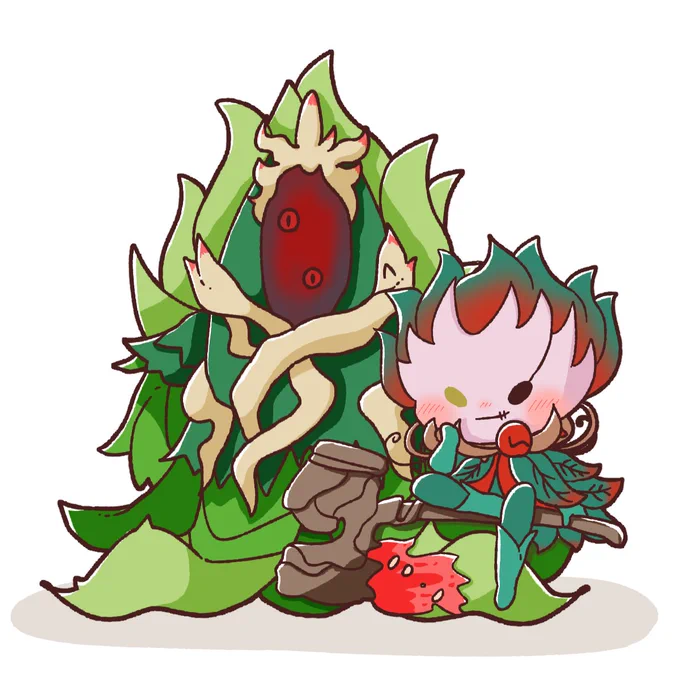 #第五人格 
#第五人格イラスト 
ロビーくんとハスターさま。 