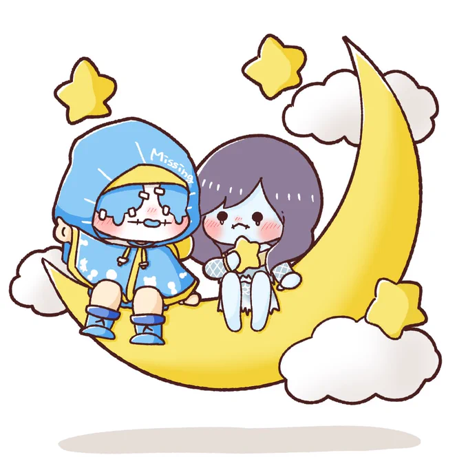 #第五人格 
#第五人格イラスト 
ロビーくんと信徒ちゃん。 