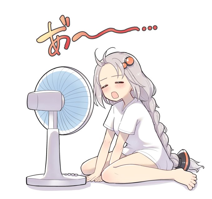 「electric fan hair ornament」 illustration images(Latest)