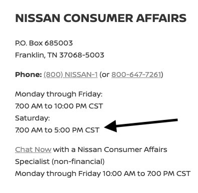 davpaint's tweet photo. @Nissan How do I contact customer service? Website says you are available on Saturday, but when I call I get a recording telling me I called Nissan Canada and they are not available today. I have had a terrible experience with Sutherlin Nissan Service department in Orlando. https://t.co/Oo2kIVBhG9