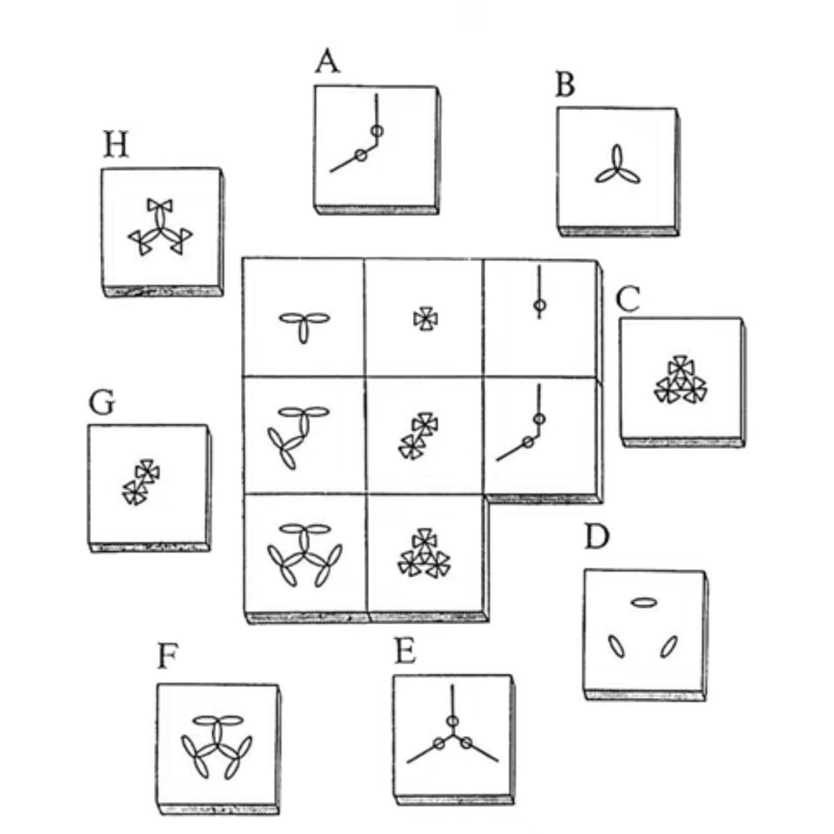 30秒以内に解いてみて下さい。

直感力＋規則探り＋組み立て能力 が必要になります。

※ヒントはありません。

問題を解けた方はリツイートorお気に入り

分からない方も時間をかけてトライしてみましょう！

#メンサ
#mensa
#mensasociety