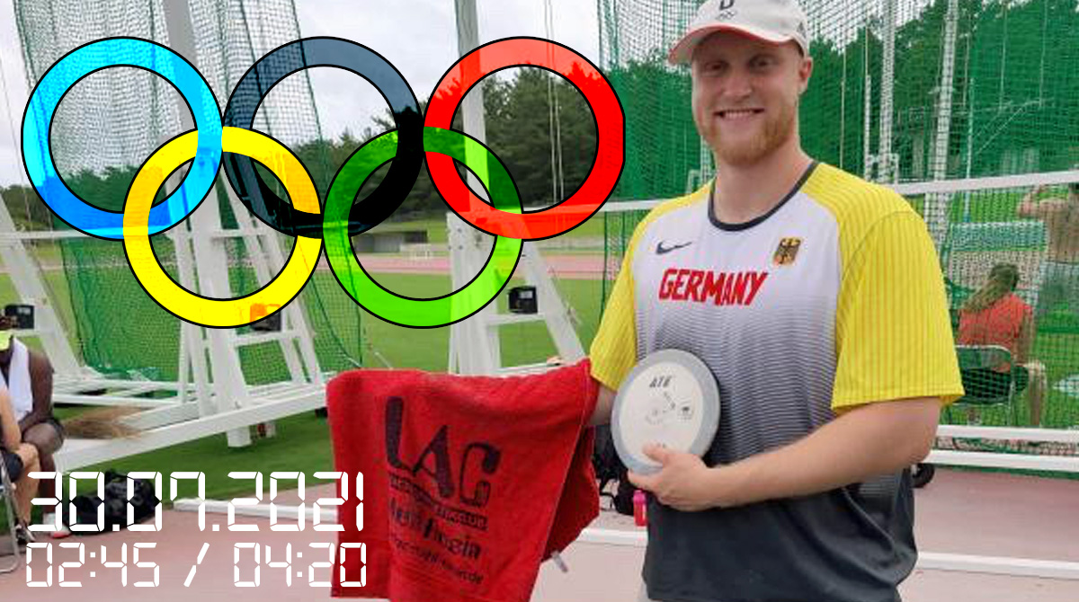 WebmasterLAC's tweet photo. Auch in Tokio hat #ClemensPrüfer das LAC-Handtuch als Glücksbringer dabei; die Quali im Diskus startet (nach unserer Zeit) am 30.07. bereits um 02:45 (Gruppe A) bzw. 04:20 (Gruppe B). Die Auslosung der Gruppen folgt... #prüferpower #Tokyo2020 https://t.co/syGNnKlaU0