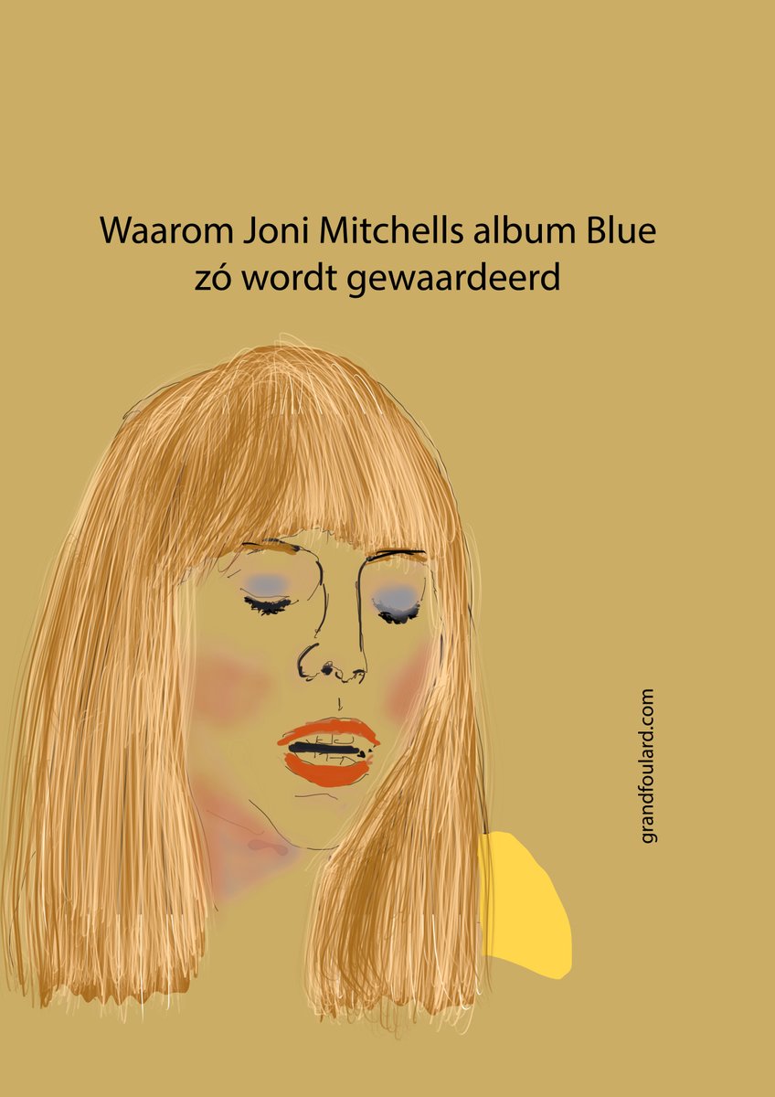 GrandFoulard's tweet photo. @jonimitchell #jonimitchell #blue50 #blue #grandfoulard https://t.co/3kpwde9iCa