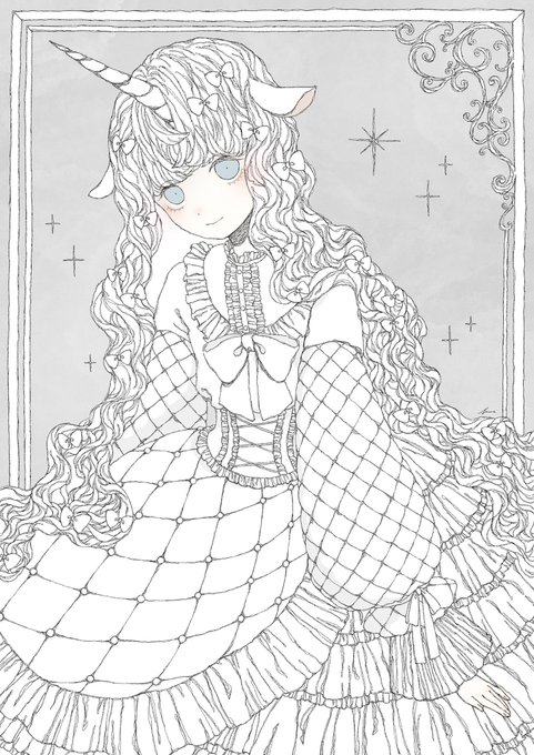 創作キャラのクロエさんです🦄 
