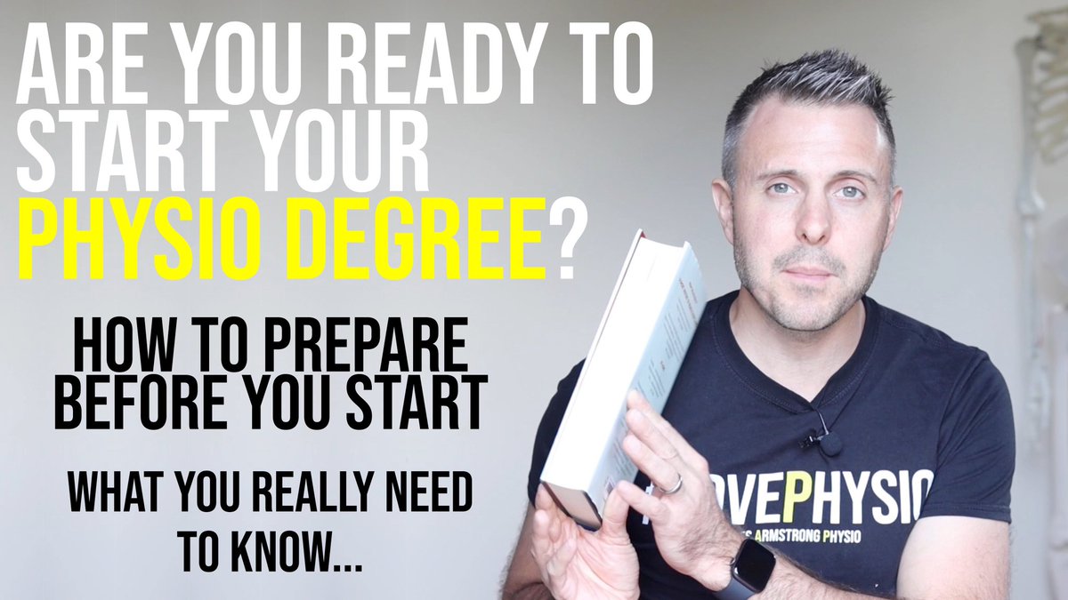 Out later today over on my Youtube Channel 🎥 🎬 Please share with anyone you know who’ll be starting their physio journey in September 🙂