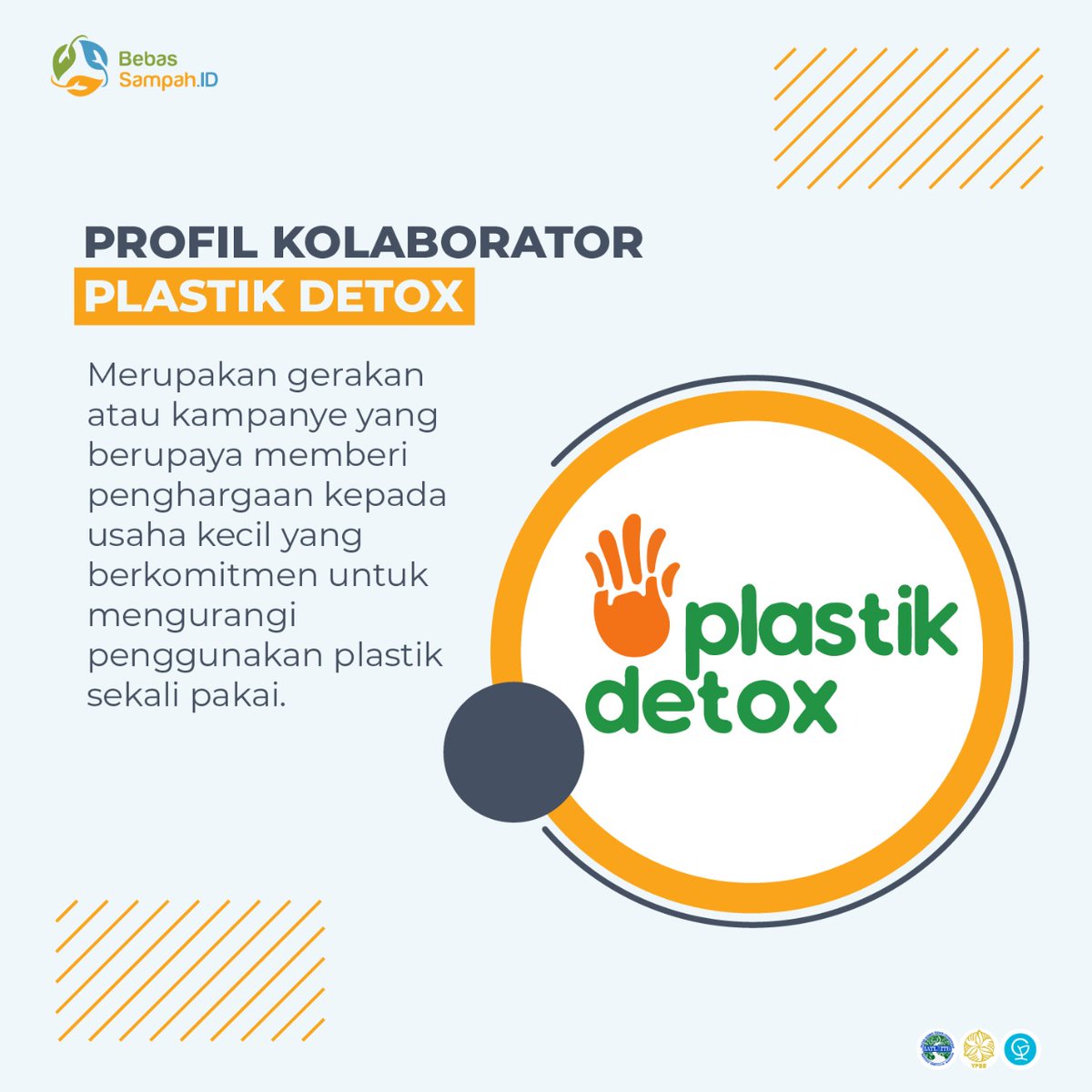 BebasSampahID's tweet image. [PROFIL KOLABORATOR]
Halo Pegiat Persampahan
Apakah kamu sudah kenalan dengan PlastikDetox?
Kalau belum, yuk kenalan dulu!

#IndonesiaBebasSampah
#BebasSampahID
#ProgramGF
#Dari2021untuk2025
#ZeroWaste
#MulaiDariGenggamanmu
#KolaboratorBSID