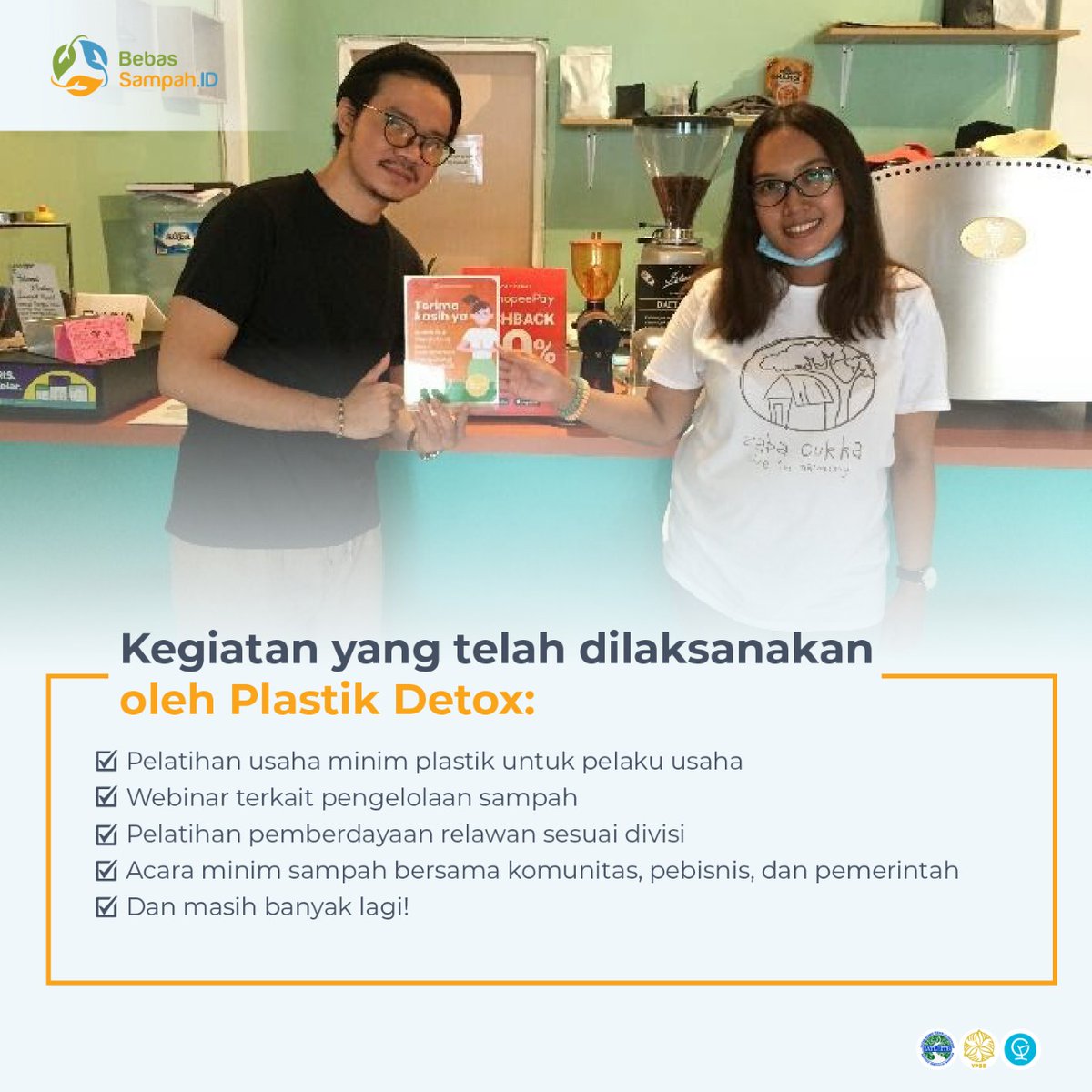 BebasSampahID's tweet image. [PROFIL KOLABORATOR]
Halo Pegiat Persampahan
Apakah kamu sudah kenalan dengan PlastikDetox?
Kalau belum, yuk kenalan dulu!

#IndonesiaBebasSampah
#BebasSampahID
#ProgramGF
#Dari2021untuk2025
#ZeroWaste
#MulaiDariGenggamanmu
#KolaboratorBSID