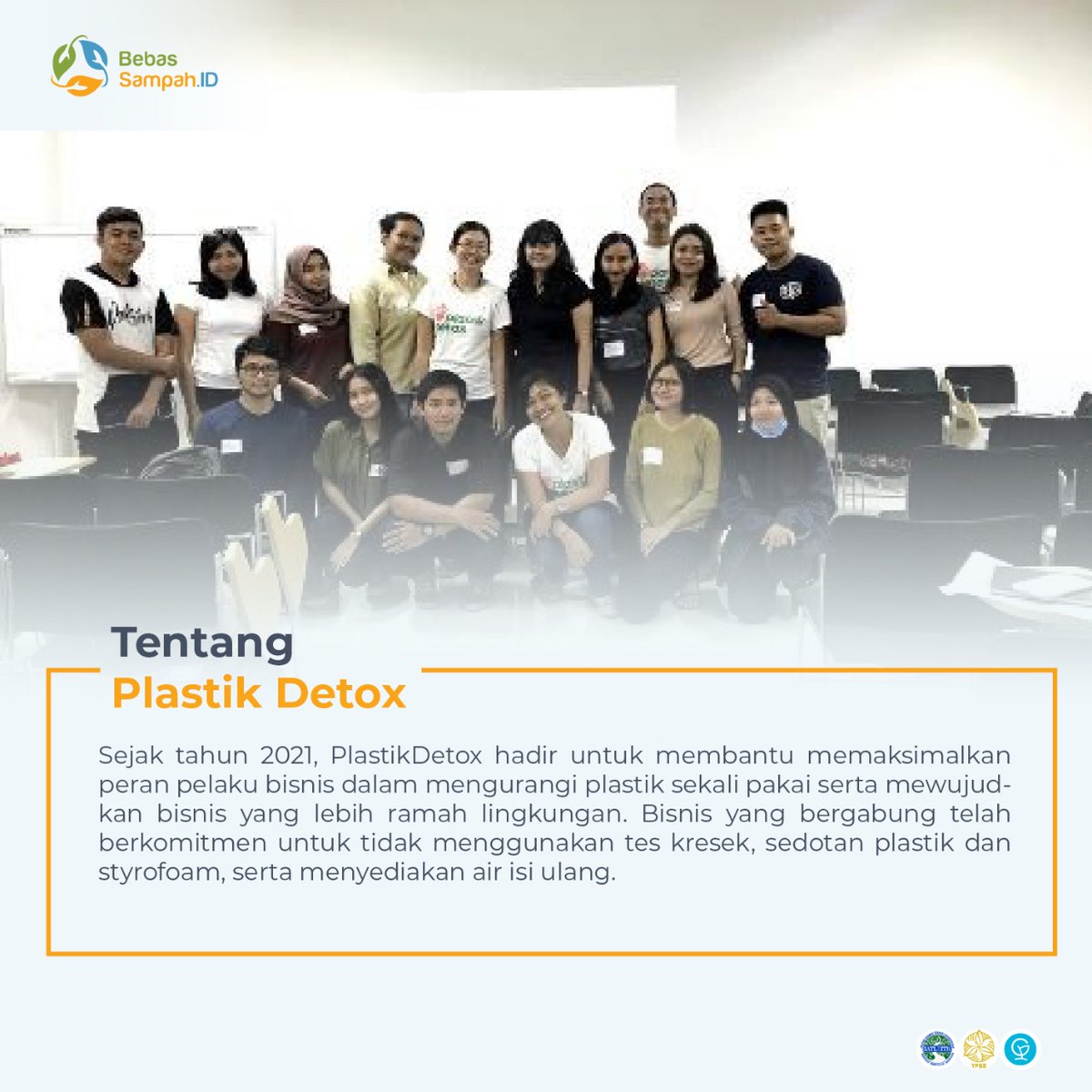 BebasSampahID's tweet image. [PROFIL KOLABORATOR]
Halo Pegiat Persampahan
Apakah kamu sudah kenalan dengan PlastikDetox?
Kalau belum, yuk kenalan dulu!

#IndonesiaBebasSampah
#BebasSampahID
#ProgramGF
#Dari2021untuk2025
#ZeroWaste
#MulaiDariGenggamanmu
#KolaboratorBSID