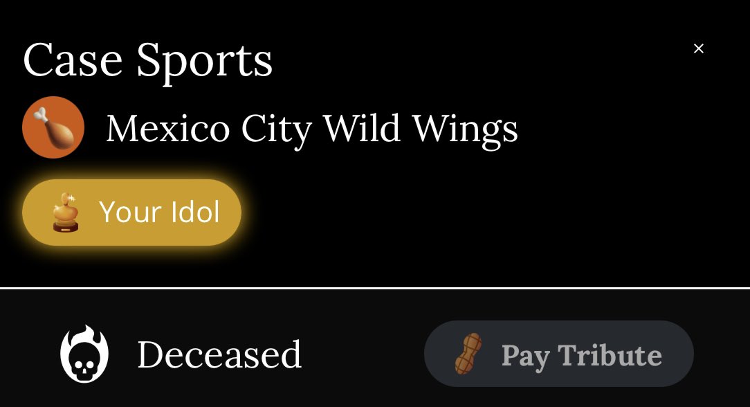 Deceased lawyer <a href="/caseblaseball/">Case Sports 💼⚾</a> is my idol. Retweet if deceased lawyer Case Sports is also your idol. blaseball.com/player/8d337b4…