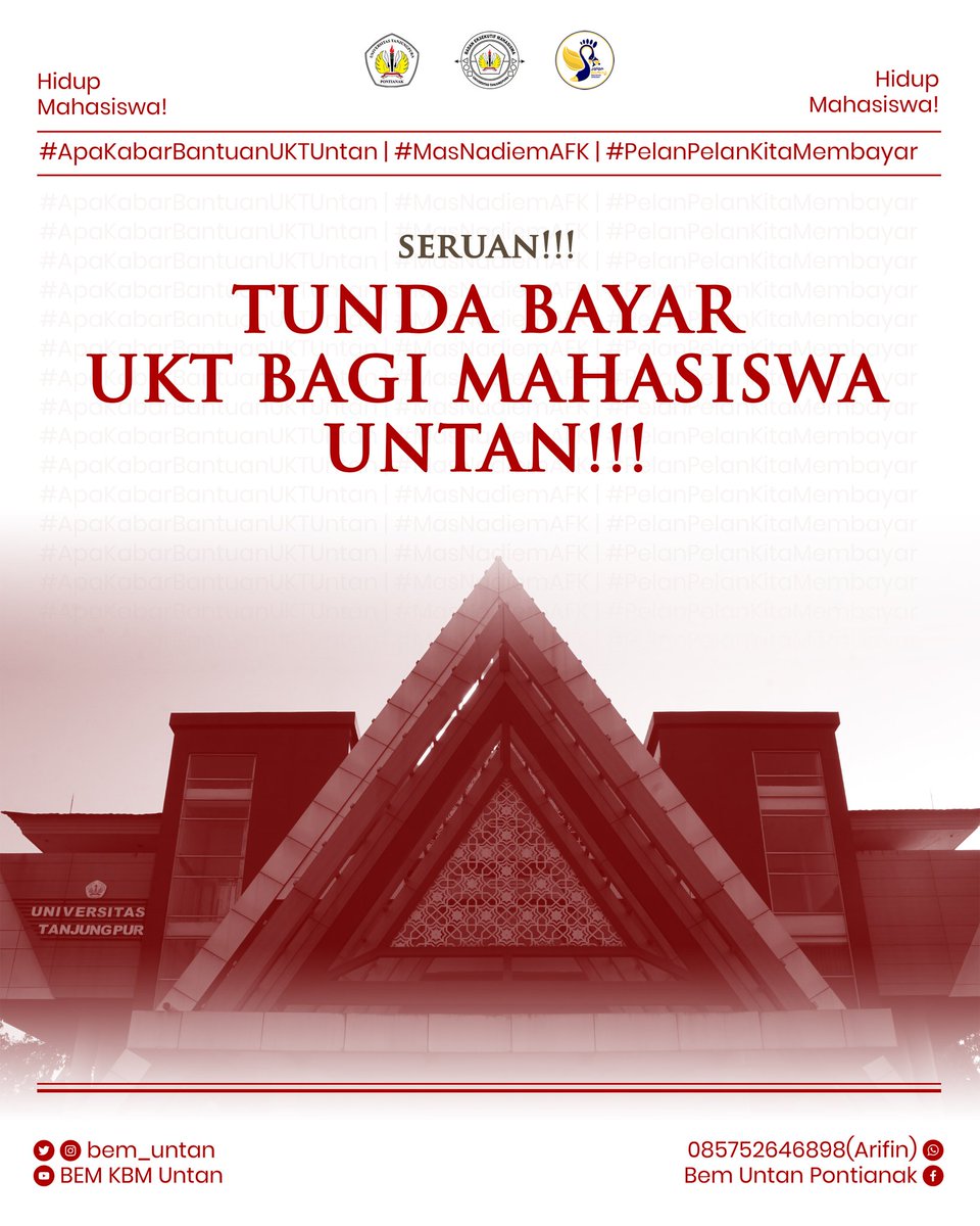 #ApaKabarBantuanUKTUntan
#MasNadiemAFK
#PelanPelanKitaMembayar