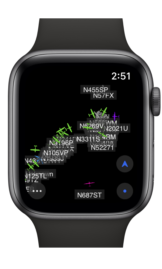 plane_watcher's tweet photo. Watching the arrivals into Oshkosh from the other side of the world with PlaneWatcher on the Apple Watch. Wish I could be there! #osh21 #applewatch #adsbexchange @EAA https://t.co/pKb0zHH7fx