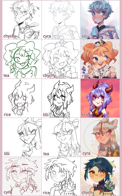 we did the blind switcharound meme but it ended up looking not bad..?

@chicheesticks 
@obscuritea 
@unlikanins 
@applesaucfe 