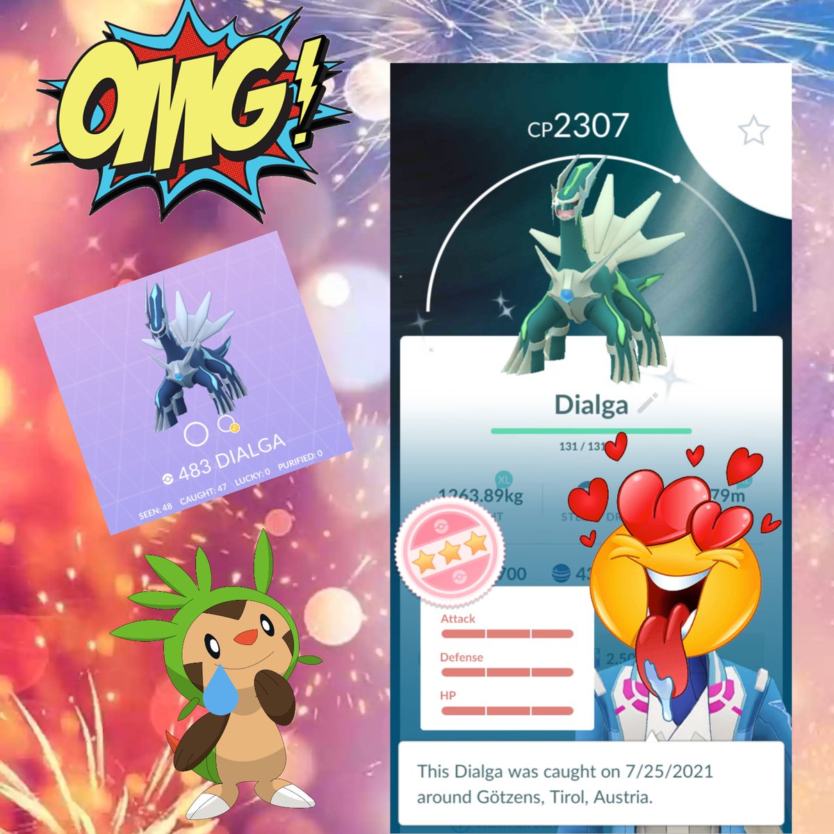 Rickazarus's tweet photo. OH MY GARDEVOIR - it's really happened‼️😱✨💯🤩😍
I was literally trembling and crying right after the catch - secretly wished for but never dared to dream about...still can't believe it...
#PokemonGO #Shundo #ShinyDialga #UltraUnlockPart1 #Hundo #PerfectIV https://t.co/HBFmd3dVYi